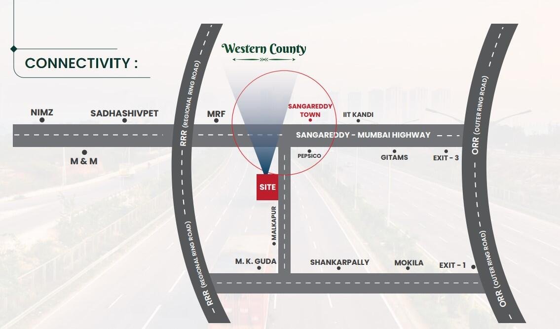 Harshita Western County in Malkapur, Hyderabad